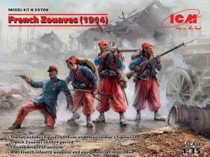 ICM 1:35 35709 French Zouaves (1914) (4 figures)