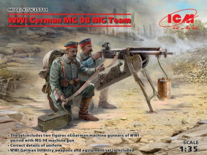 ICM 1:35 35711 WWI German MG08 MG Team (2 figures)