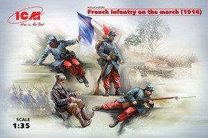 ICM 1:35 35705 French Infantry on the march(1914)4Figur
