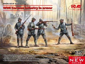 ICM 1:35 35722 WWI German Infantry in rmor