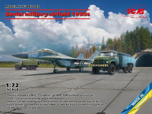 ICM 1:72 DS7203 Soviet military airfield 1980s(Mikoyan-29 9-13,APA-50M(ZiL-131),ATZ-5 SovPAG-14
