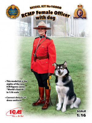 ICM 1:16 16008 RCMP Female Officer with dog