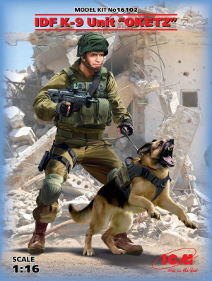 ICM 1:16 16102 IDF K-9 Unitz OKETZ with dog