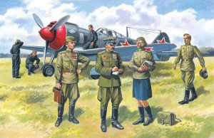 ICM 1:48 48084 Sowjetische Piloten & Bodenpersonal 1943-45