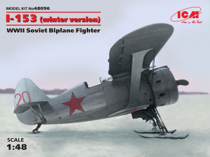 ICM 1:48 48096 I-153 winter version WWII Soviet Biplane Fighter