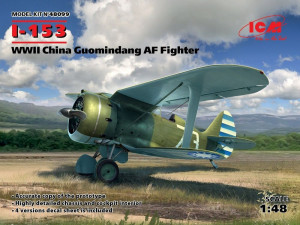 ICM 1:48 48099 I-153,WWII China Guomindang AF Fighter