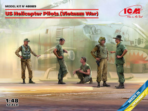 ICM 1:48 48089 US Helicopter Pilots (Vietnam War)(100% new molds)