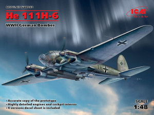 ICM 1:48 48262 He 111H-6, WWII German Bomber