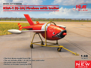ICM 1:48 48400 Q-2A (KDA-1) Firebee with trailer (1 airplane and trailer)