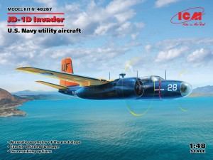 ICM 1:48 48287 Jig Dog JD-1D Invader U.S. Navy utility aircraft