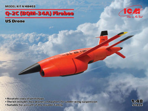 ICM 1:48 48403 Q-2C (BQM-34A) Firebee, US Drone (2 airplanes and pilons) (100% new molds)