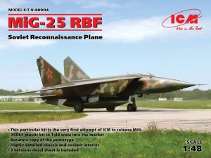 ICM 1:48 48904 MiG-25 RBF, Soviet Reconnaissance Plane