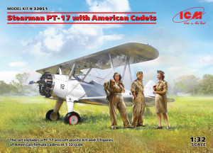ICM 1:32 32051 Stearman PT-17 with American Cadets