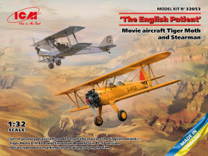 ICM 1:32 32053 The English Patient' Movie aircraft Tiger Moth and Stearman