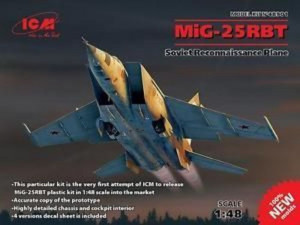 ICM 1:48 48901 MiG-25 RBT,Soviet Reconnaissance Plane (100% new molds)