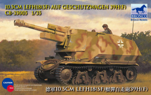Bronco Models 1:35 CB35005 10.5cm leFH18(Sf) a.Geschutzwagen 39H(f