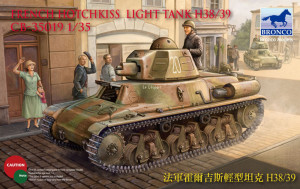Bronco Models 1:35 CB35019 French H38/39 Light tank ( 2 versions)