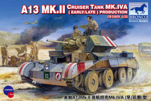 Bronco Models 1:35 CB35029 A13 Mk.II Cruiser Tank Mk.IVA(Early/Late Production