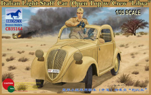 Bronco Models 1:35 CB35164 Italian Light Staff Car(Open Top) w/Crew Libya