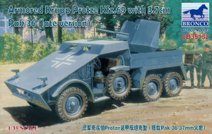 Bronco Models 1:35 CB35132 Armored Krupp Protze Kfz.69 with 3.7cm Pak 36 (late version)