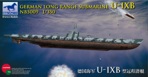 Bronco Models 1:350 NB5009 German Long Range Submarine Type U-IX B