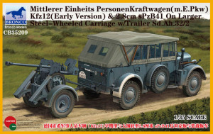 Bronco Models 1:35 CB35209 Mittlerer Einheits PersonenKraftwagen (m.E.PKW)Kfz12(Early Version)&2,8cmSPz