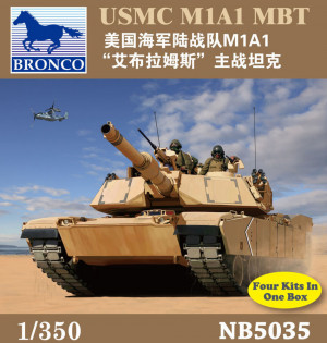 Bronco Models 1:350 NB5035 USMC M1A1 MBT