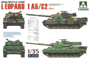Takom 1:35 TAK2004 Main Battle Tank Leopartd 1 A5/C2 2 in 1