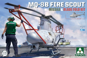 Takom 1:35 TAK2169 MQ-8B Fire Scout w/Missile & Blade Fold Kit
