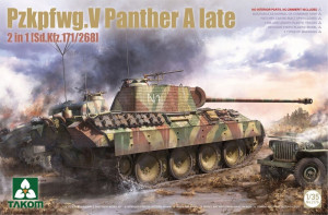 Takom 1:35 TAK2176 Pzkpfwg.V Panther A late  2in1 (Sd.Kfz.171/268) - NEU