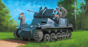 Hobby Boss 1:35 80147 German Flakpanzer IA w/Ammo.Trailer