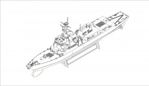 Hobby Boss 1:700 83413 USS Momsen DDG-92