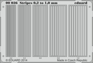 Eduard Accessories  36 Stripes 0.2 to 1 mm