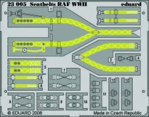 Eduard Accessories 1:24 23005 Seatbelts RAF WWII  1/24