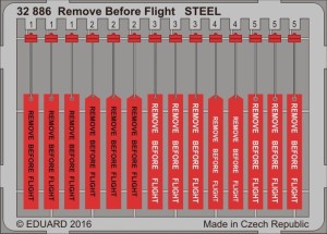 Eduard Accessories 1:32 32886 Remove Before Flight STEEL
