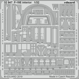 Eduard Accessories 1:32 32947 F-15E interior for Tamiya
