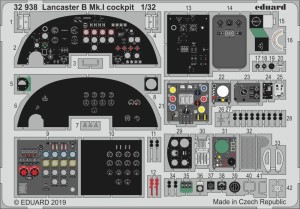 Eduard Accessories 1:32 32938 Lancaster B Mk.I cockpit for HKM