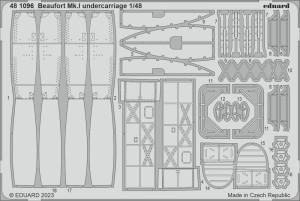 Eduard Accessories 1:48 481096 Beaufort Mk.I undercarriage for ICM