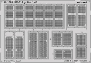 Eduard Accessories 1:48 481083 SR-71A grilles for REVELL