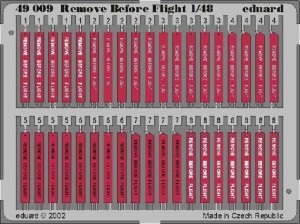 Eduard Accessories 1:48 49009 Remove Before Flight