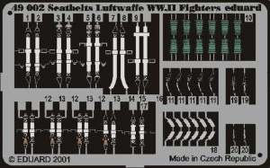Eduard Accessories 1:48 49002 Sicherheitsgurte Luftwaffe WW II Fighter