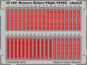 Eduard Accessories 1:48 49103 Remove Before Flight STEEL