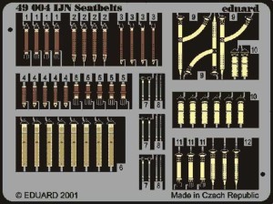 Eduard Accessories 1:48 49004 Seatbelts IJN