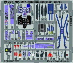 Eduard Accessories 1:48 49277 MiG-29A Fulcrum interior für Academy Bausatz
