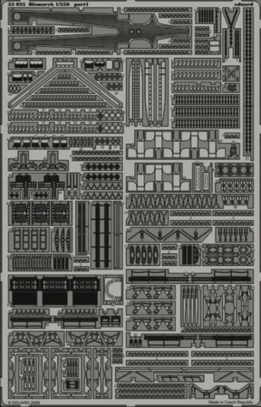 Eduard Accessories 1:350 53035 Bismarck für Revell Bausatz