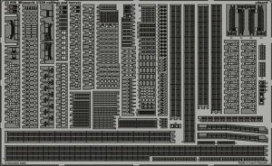 Eduard Accessories 1:350 53036 Bismarck railings and turrets für Revell Bausatz