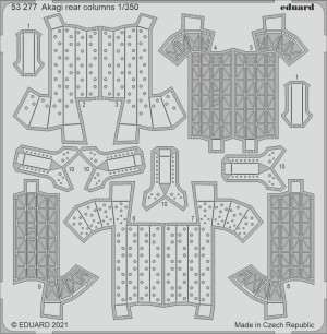 Eduard Accessories 1:350 53277 Akagi rear columns, for HASEGAWA