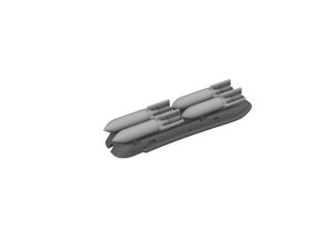 Eduard Accessories 1:72 672293 S-199 4xETC 50 rack w/bombs 1/72