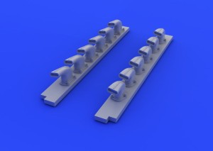 Eduard Accessories 1:32 632184 Bf 109G-2/4 exhaust stacks for REVELL