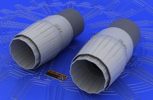 Eduard Accessories 1:48 648044 MiG-29 exhaust nozzles for Academy/EDU